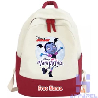 กระเป๋าเป้สะพายหลัง ลายการ์ตูนดิสนีย์ JUNIOR VAMPIRINA สําหรับเด็ก