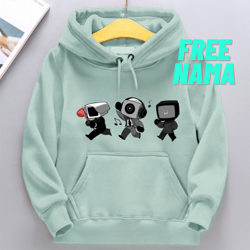 เสื้อกันหนาว HOODIE เด็ก SPEAKERMAN ใหม่ UPGRADE SKIBIDI TOILET ฟรีชื่อ