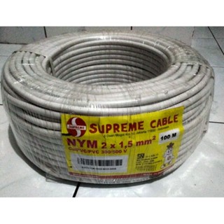 สายไฟ 100 เมตร 2x1.5 NYM SUPREME CABLE