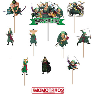 Roronoa Zoro solo ชุดท็อปเปอร์เค้กวันพีช