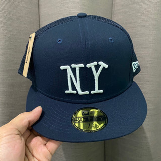 หมวกแก๊ป New Era Cap 59Fifty Trucker Stussy New York สีกรมท่า