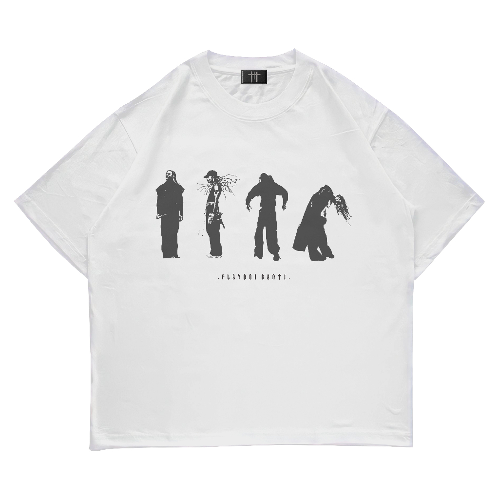 Megablast - PLAYBOI CARTI MOMENTO T SHIRT OVERSIZE COMBED 24S ผู ้ ชายผู ้ หญิง