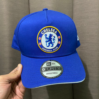 ใหม่ หมวกแก๊ป กรอบ A 9Forty Chelsea FC สีฟ้า