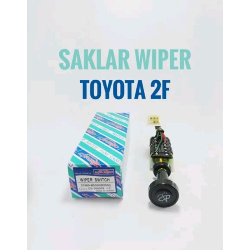 สวิตช์ปัดน้ําฝน Toyota 2F CS-104009 Toyota FJ40 สวิตช์ปัดน้ําฝน Carshow ยี่ห้อ Made In Taiwan 25260-
