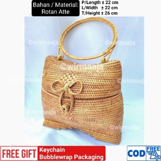 กระเป๋าหวาย Dungki motif Ate คุณภาพสูง