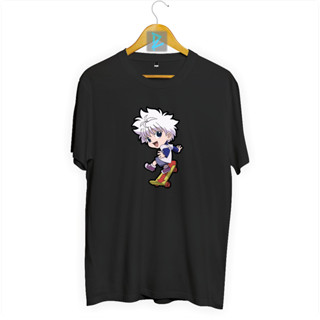 เสื้อยืด พิมพ์ลายการ์ตูนอนิเมะ Killua skate hunter X hunter สไตล์ญี่ปุ่น สําหรับผู้ชาย และผู้หญิง