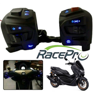 ชุดสวิตช์ไฟ Led Nmax Pulsar Nmax Pcx Aerox Adv Xmax Vario Tojiro Etc แบบสากล สําหรับรถยนต์