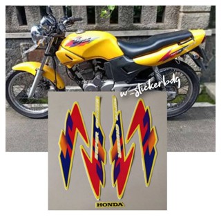 สติกเกอร์ติดตัวถัง สีเหลือง สําหรับ Honda Tiger 1997