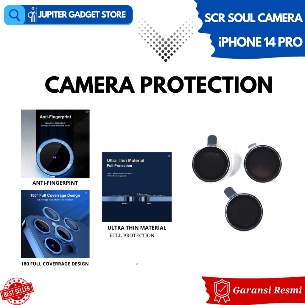 กล้องเลนส์ Soulmate กล้องกระจกนิรภัย Eagle Eye iPhone 14 Pro