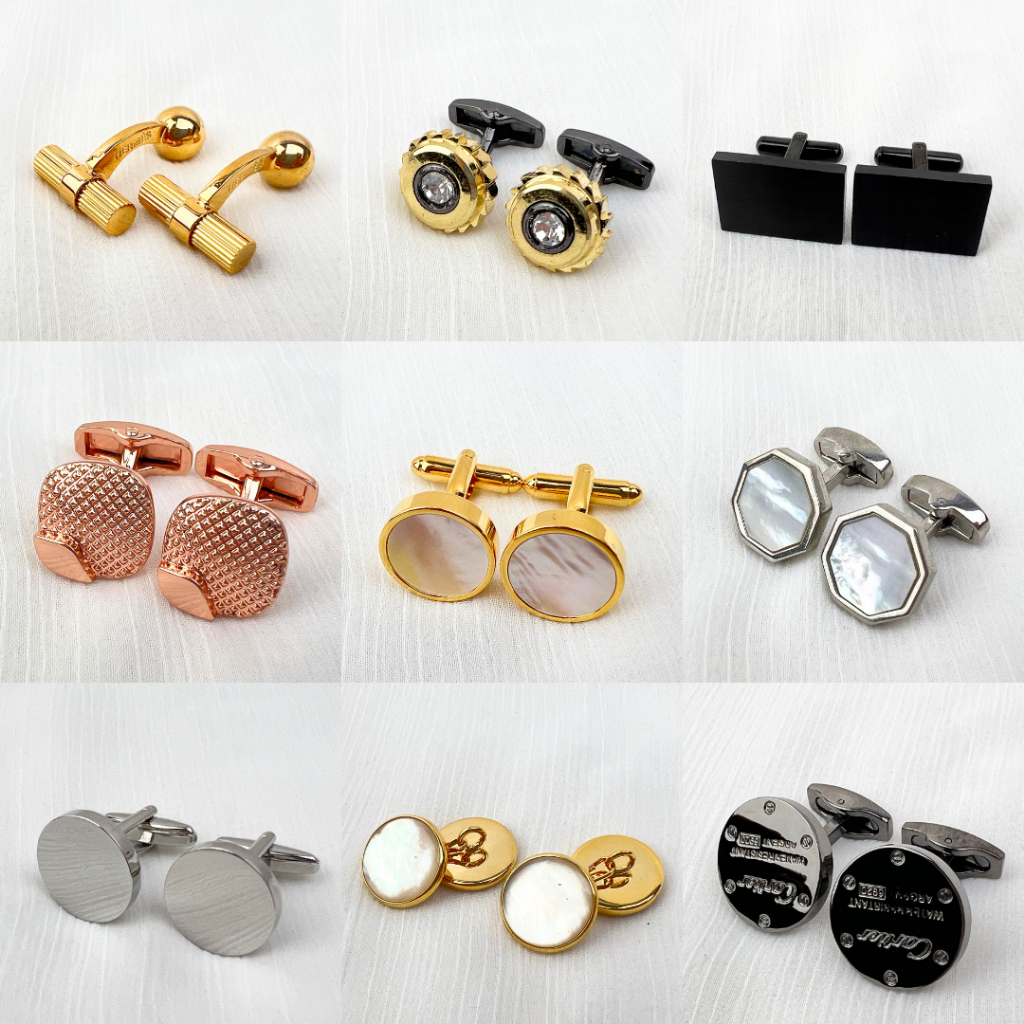 สูท Cufflink | Thobe Kabak Premium Luxury Diamond Crystal Cufflink | คลอสลิงค์ มิกซ์