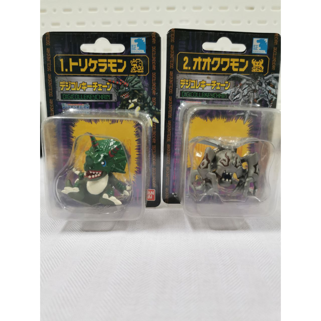 Bandai 1998 Digimon Adventure Digicolle พวงกุญแจ Triceramon Okuawamon