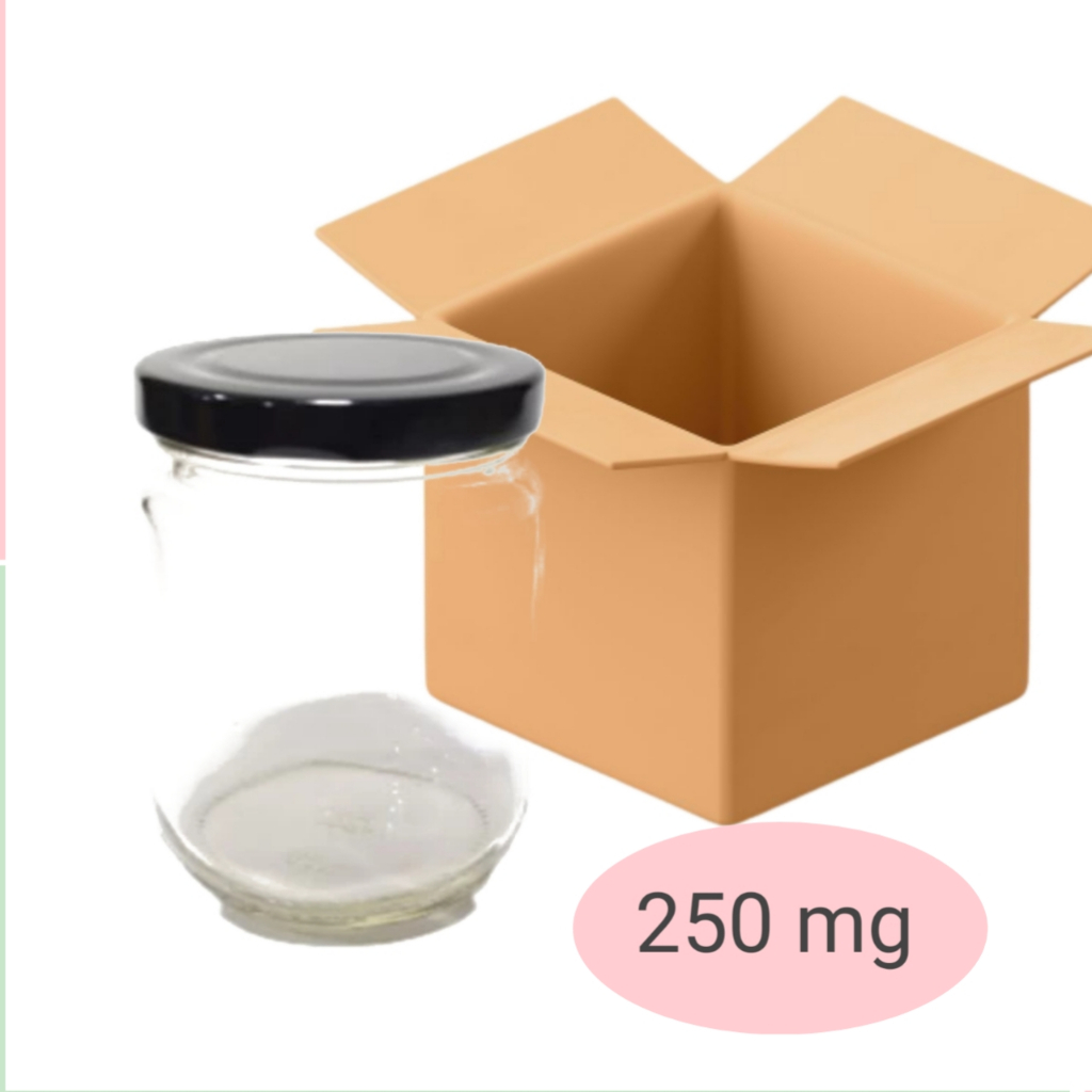 ขวดแก้ว 250ml 250ml + SINGLE BOX / ขวดขวดแก้ว 250ml