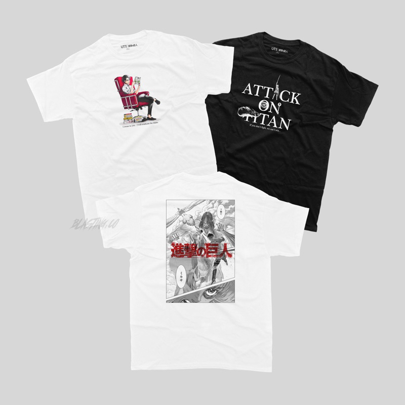 Uniqlo X ATTACK ON TITAN FINAL SEASON | เสื้อยืดกราฟิก Ut | ชินกิ โนเคียวจิน | เสื้อยืดอนิเมะ | สตรีทแวร์
