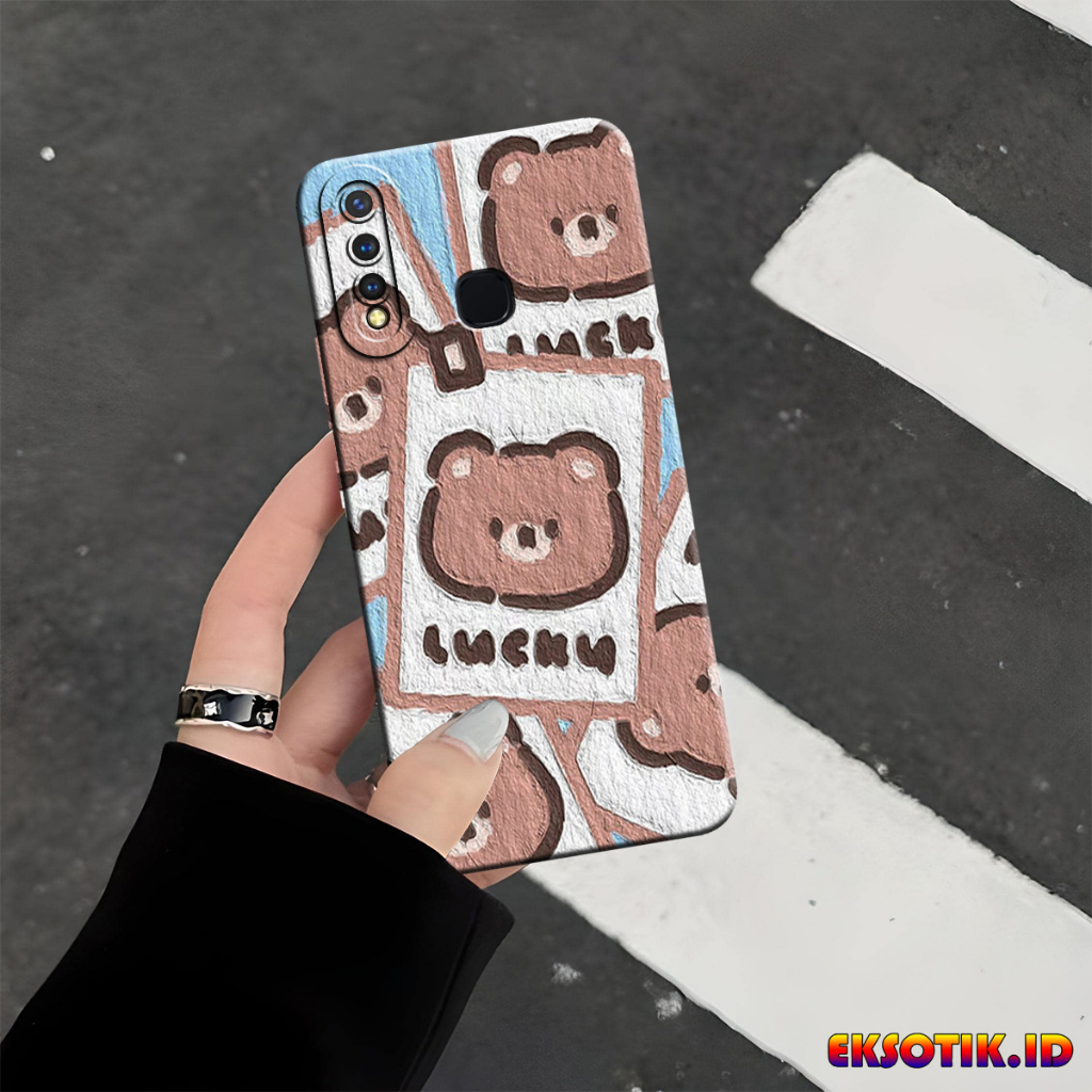 VIVO Y19 กรณี Eksotik.id VIVO Y19 ปลอก VIVO Y19 ซิลิโคนโทรศัพท์มือถือผิวอุปกรณ์เสริม VIVO Y19 Hardca