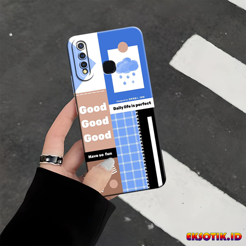 VIVO Y19 กรณี Eksotik.id VIVO Y19 ปลอก VIVO Y19 ซิลิโคนโทรศัพท์มือถือผิวอุปกรณ์เสริม VIVO Y19 Hardca