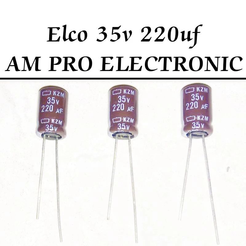 10 ชิ้น Elco 35v 220uf Elko 220uf 35v