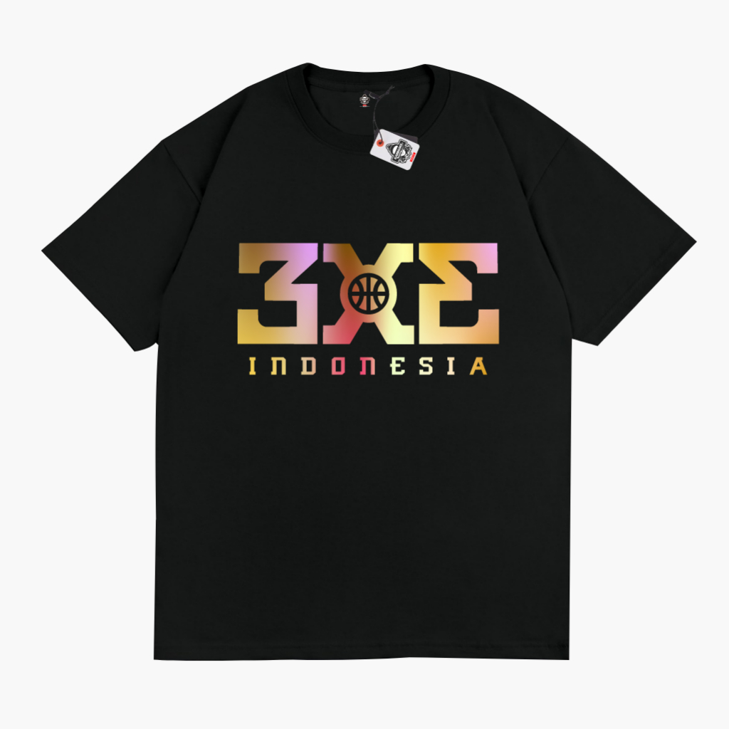 KRMK เสื้อยืด Unisex Distro เสื้อบาสเกตบอลภาพ 3x3 INDONESIA IBL DBL Sport Hologram