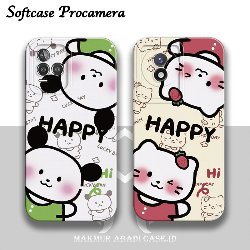 SOFTCASE PROCAMERA COUPLE REALME 8 REALME 7 REALME 5 REALME 6 9 NARZO 30A REALME C11 C20 2021 C35 C5