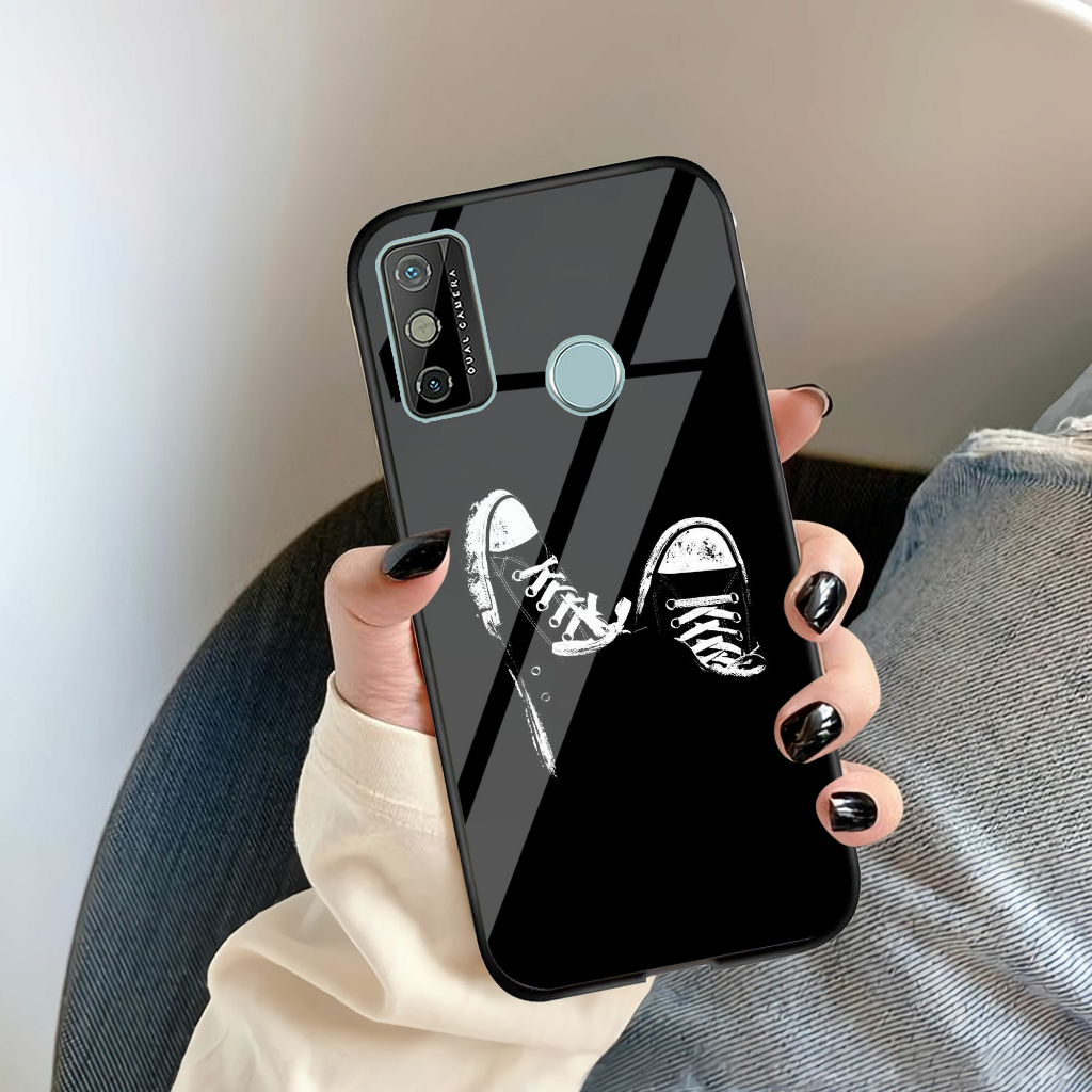 HP (U 322) Tecno Spark 6 Go Glass Softcase - Tecno Spark 6 Go Phone Case - เคส Tecno Spark 6 Go สวยง