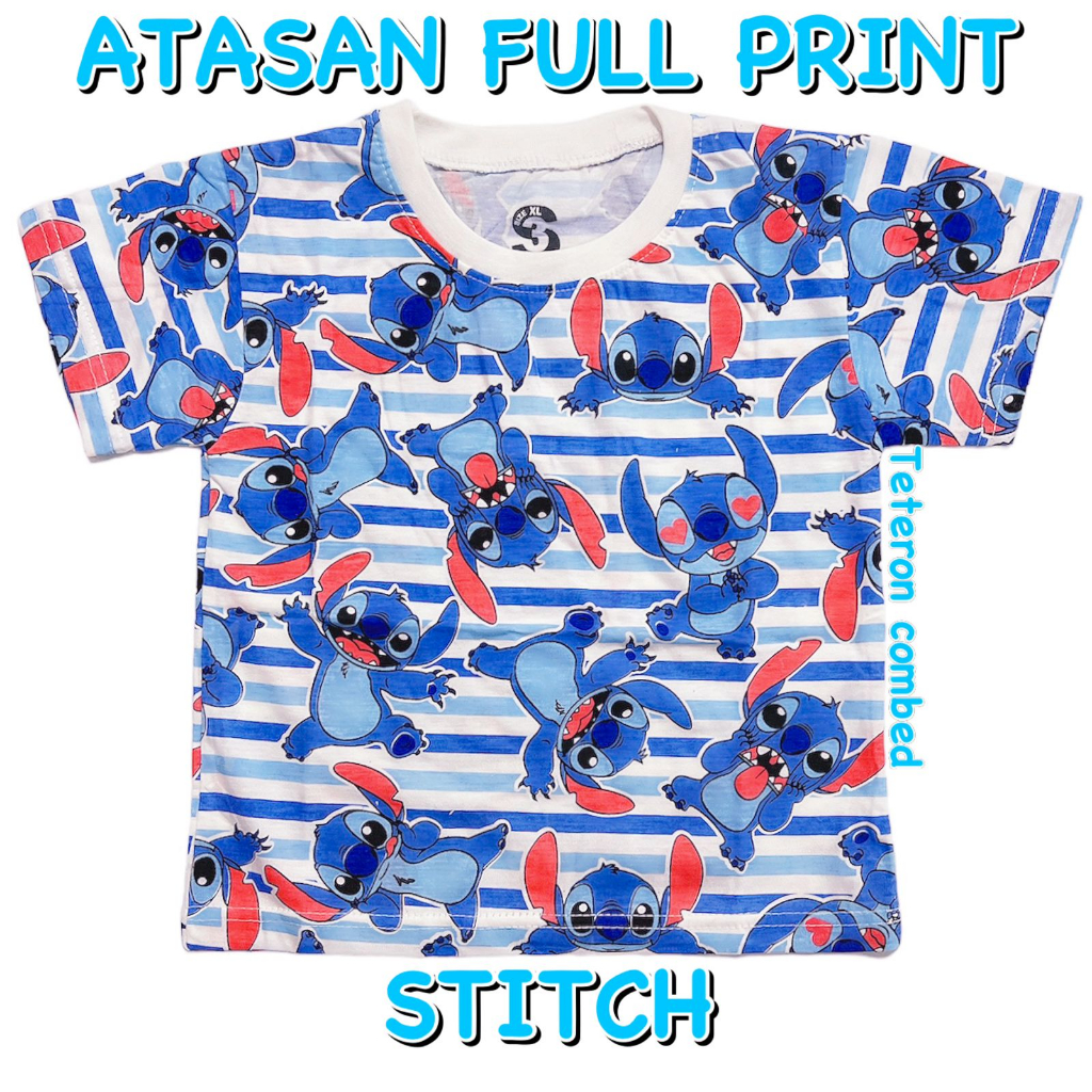KATUN 3S YEYA - เสื้อยืดสีขาวสําหรับ BOYS/GUYS KIDS MADE OF STITCH/ANIMAL COTTON T-SHIRT MATERIAL