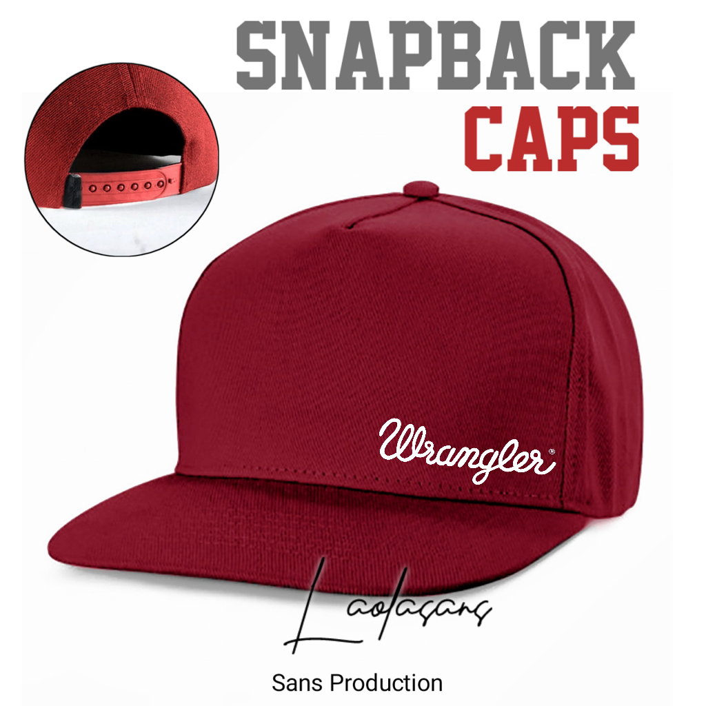 โลโก้ Wrangler ของแท้ Snapback Caps! หมวกฮิปฮอป พรีเมี่ยม คุณภาพสูง สําหรับผู้ชาย และผู้หญิง
