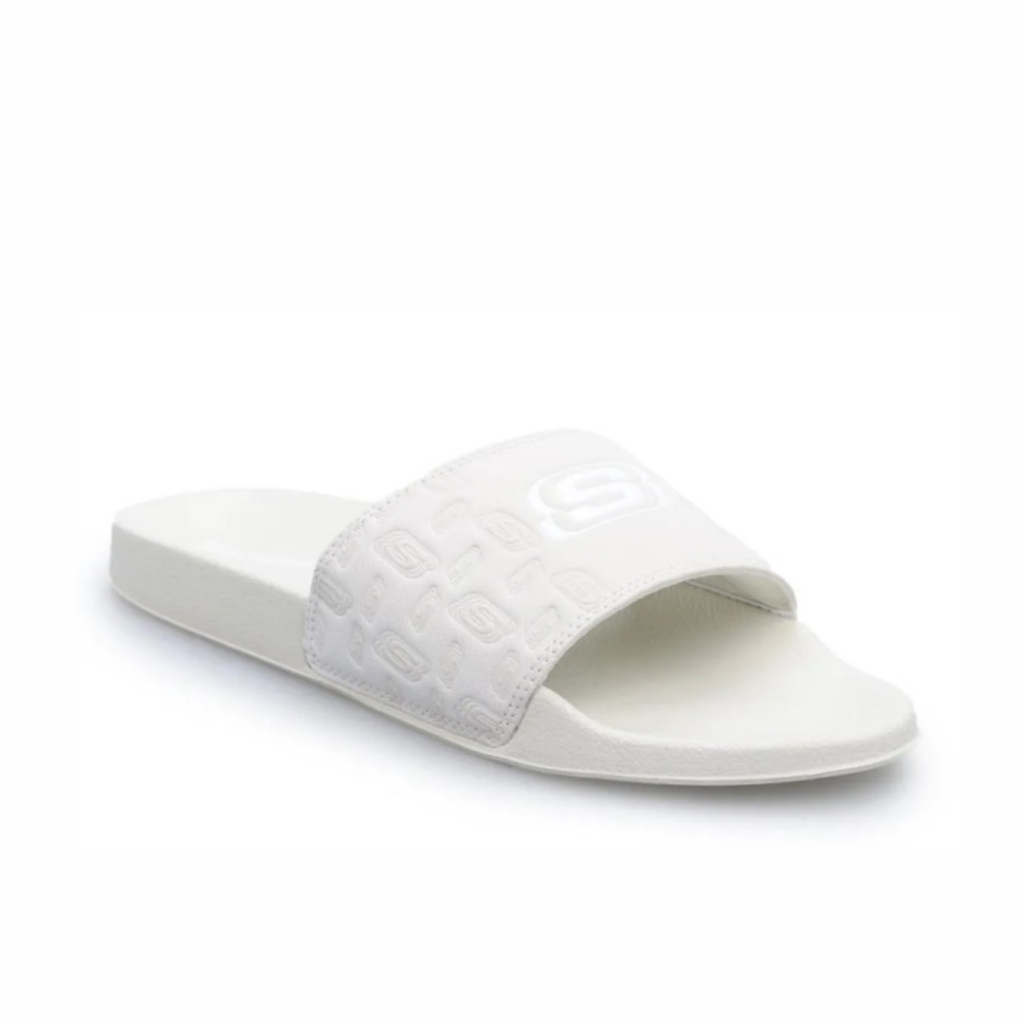 Skechers Slide ine 2 Ombre Joy รองเท้าแตะ สีขาว [8730035/NAT] ของแท้ 100% | Skechers รองเท้าแตะ ของแท้ สําหรับผู้หญิง