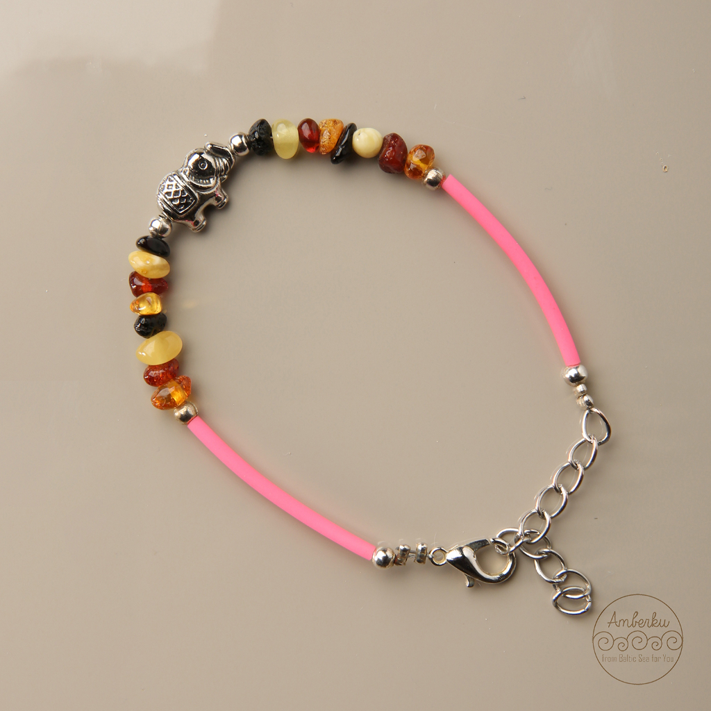 AMBERKU - สร้อยข้อมือผู้ใหญ่พร้อม Amber GS7P