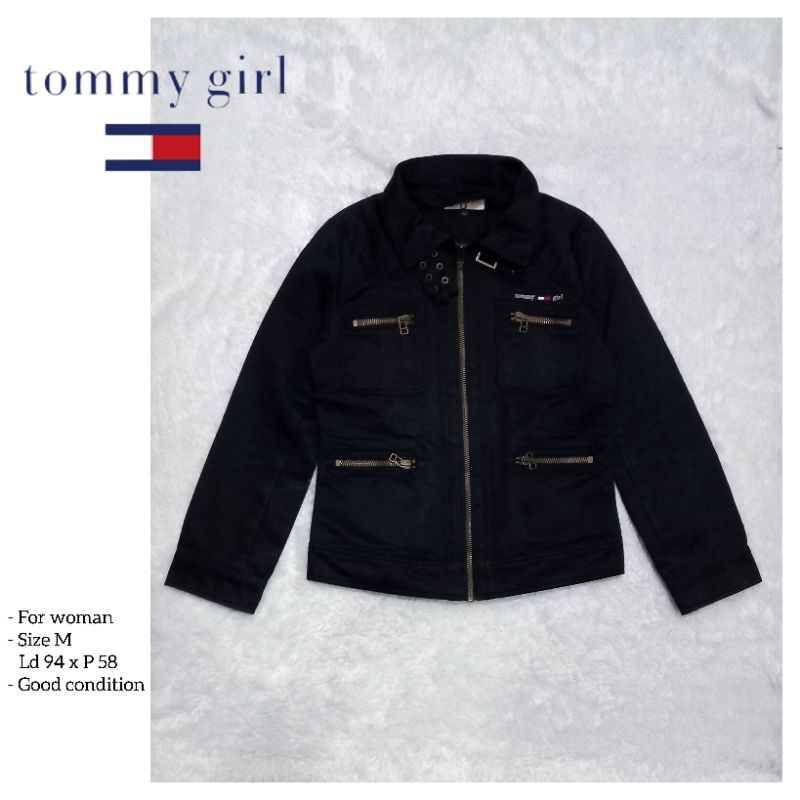 เสื้อแจ็คเก็ตหนัง Tommy GIRL