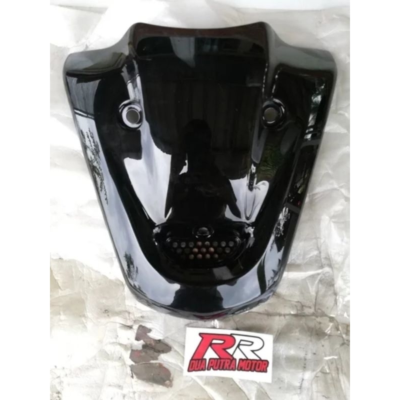 ฝาครอบผูกหน้าอกแผงโล่ด้านหน้าเดิมสําหรับ suzuki satria lumba kotak ru120 120s 120 ru 2 tak สีดําสีดํ