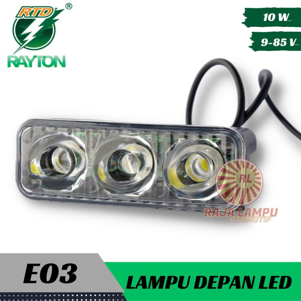RTD E03 แฟลช 6W RAYTON FOG SPOTLIGHT การรับประกันแสงที่ได้รับการปรับปรุงดั้งเดิม