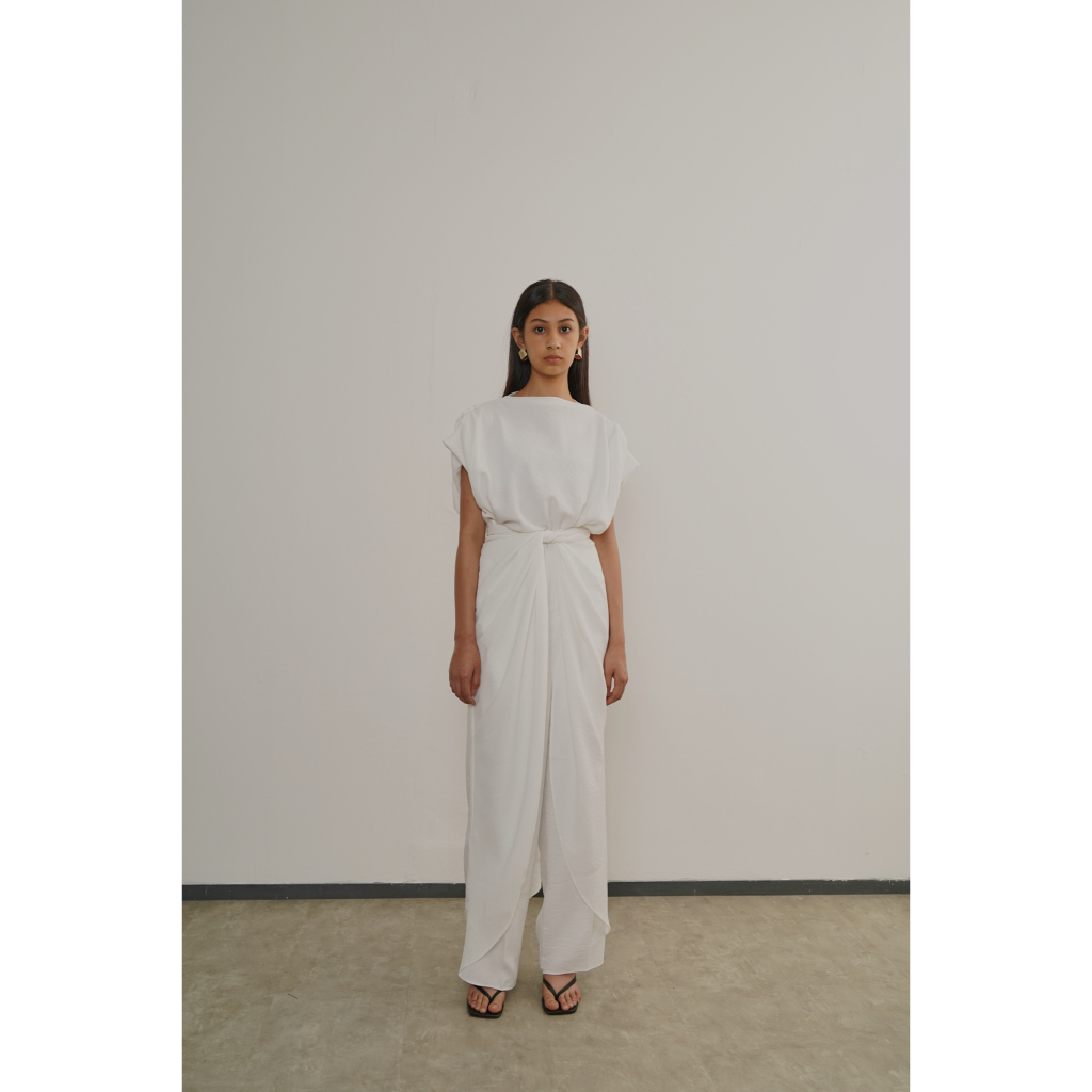 PAFON Aleta Pants - สีขาวแตก