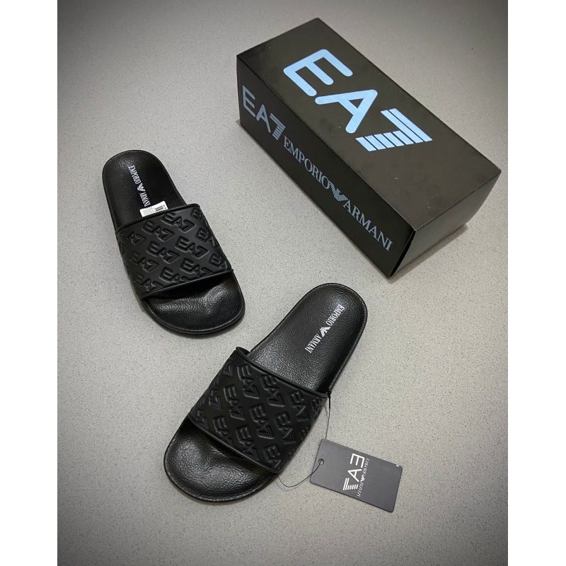 รองเท้าแตะ ADIDAS RAF SIMONS SLIDE ใหม่ คุณภาพระดับพรีเมียมสีดํา