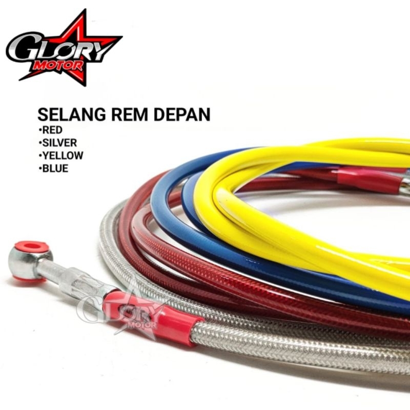 ท่อเบรคหน้าคาร์บอน [60 ซม. / 90 ซม. / 95 ซม. / 130 ซม.] Beat fi Xride Scoopy Fino Beat Street Xeon M