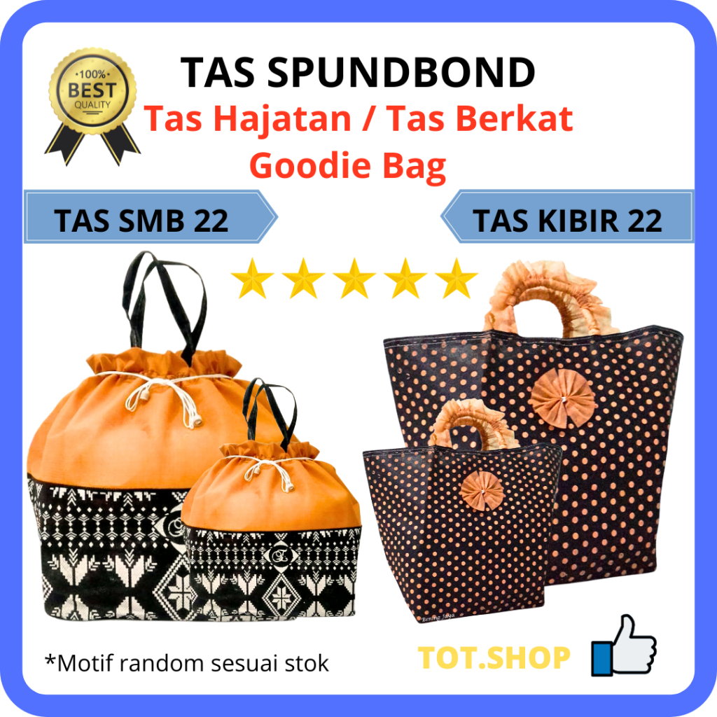 [1-LBR] SPUNBOND BAG PARTY BAG BLESSING BAG GOODIE BAG KIBIR BAG/SMB BAG 22