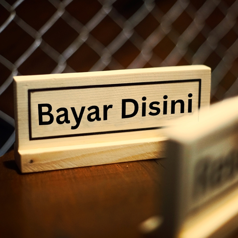PAY HERE TABLE BOARD DUTCH TEAK WOOD / PAY HERE TABLE BOARD / PAY HERE TABLE BOARD DUTCH TEAK WOOD /