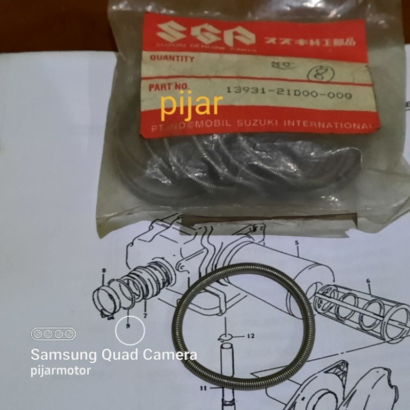 Rare Satria Ru 120 S Satria 5 Speed Air Filter Box Rubber Clamp