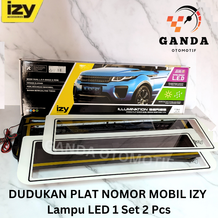 IZY WHITE SERIES ฝาครอบจานรถ - ไฟ LED IZY ดั้งเดิม - รายการไมโครโฟนสีขาว