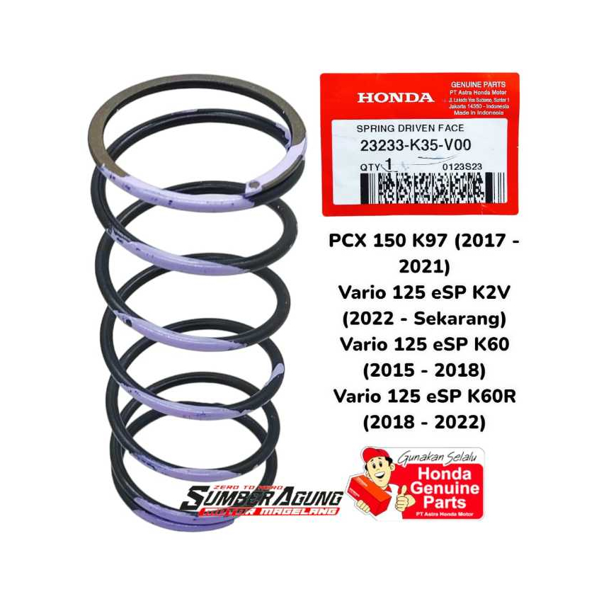 CVT PULLEY PULLY SPRING VARIO 125 150 ESP PCX 150 ORIGINAL AHM 23233-k35-V00