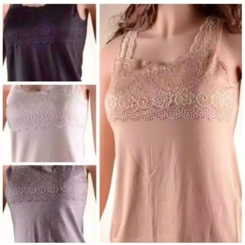 KATUN ELENA 0934 LACE TANKTOP - ELENA 0934 LACE TANKTOP - ELENA EXCLUSIVE 0934 TANK TOP - เอเลน่าเสื