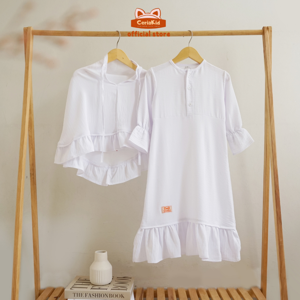 [Ceriakid] ชุดฮิญาบ Gamis Balqis สําหรับเด็ก 1 2 3 4 5 6 7 8 9 ปี