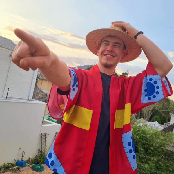 Merah Kimono Haori Monky D Luffi Red