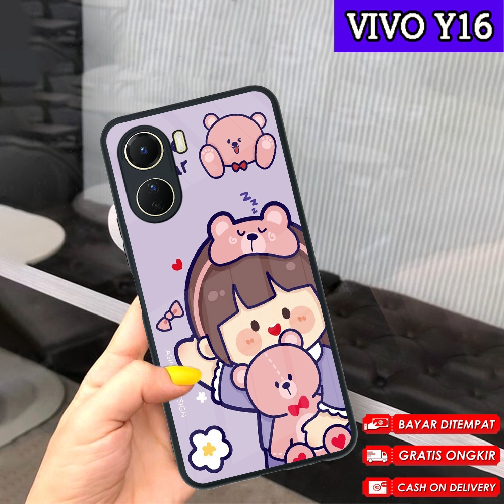 Hp [AN10] Case Glossy VIVO Y16 Casing Glitter Pic Motif HD RORO JUMP Motif | เคสโทรศัพท์มือถือ Vivo 