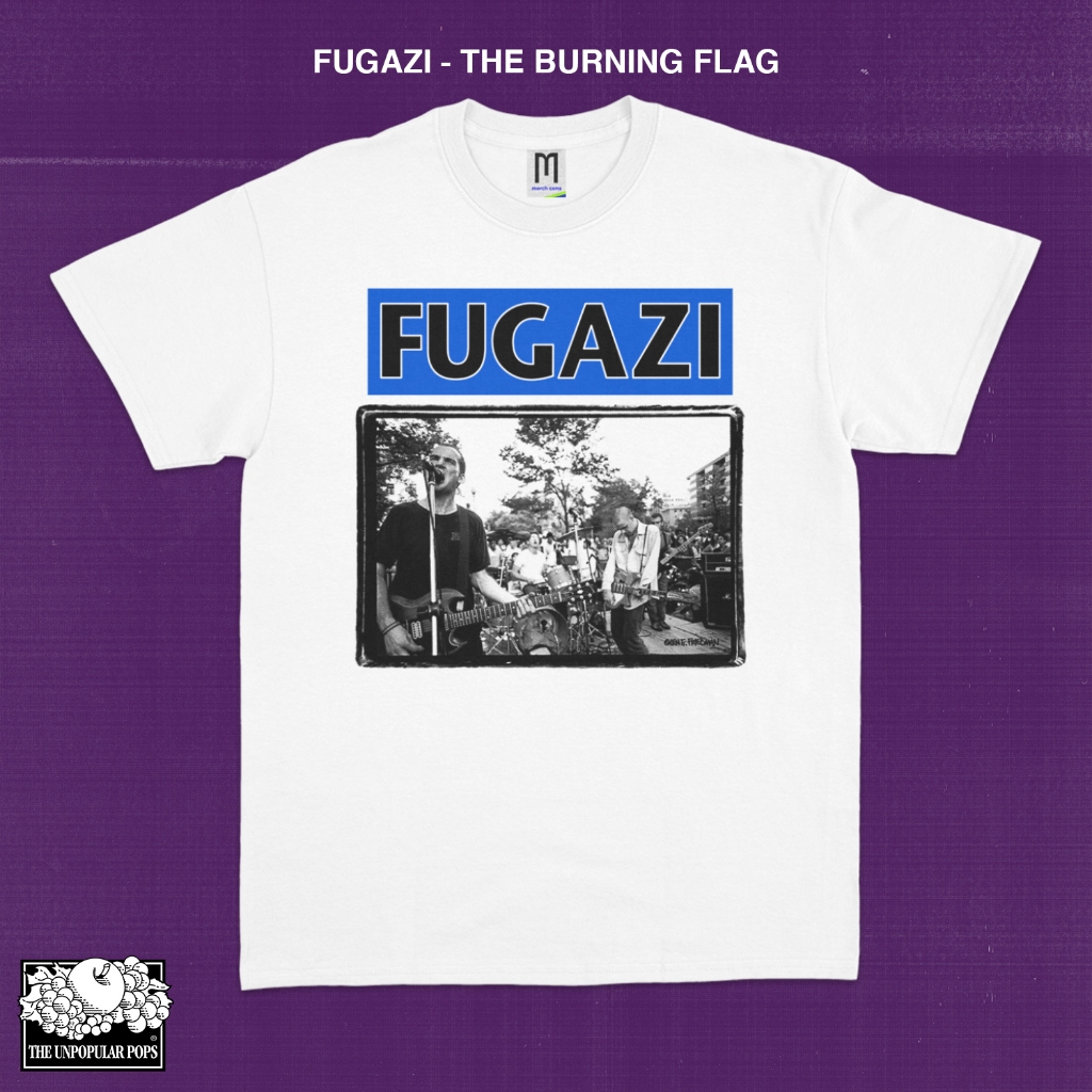 เสื้อยืดวง Fugazi - The Burning Flag