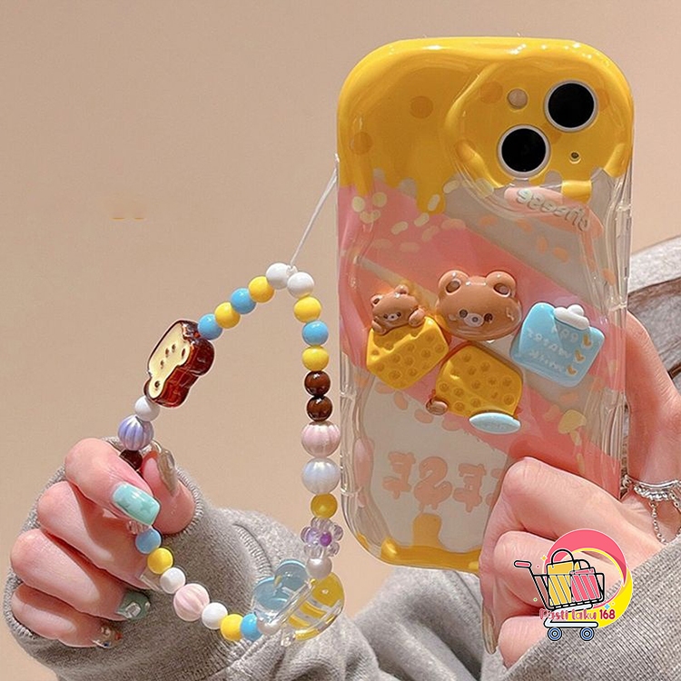 SS865 SOFTCASE SILICON 3D น่ารัก CHESS BEAR LANYARD STRAP สําหรับ INFINIX SMART 9 10 6 HD 8 5 6+ 7 ร