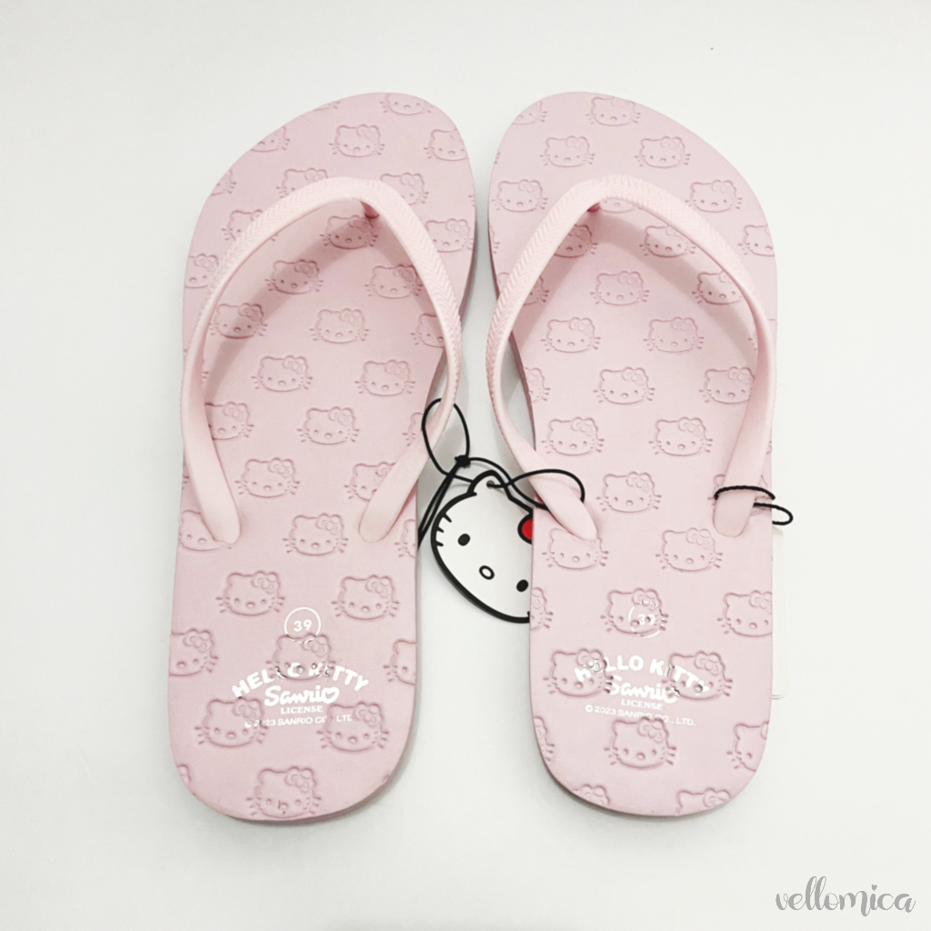 Rubi Sanrio HELLO KITTY รองเท้าแตะ Softpink ลายนูน