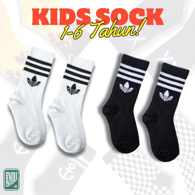 ถุงเท้าเด็ก Adidas ลาย Oldschool Distro ยาวหนา - ถุงเท้าส่ง