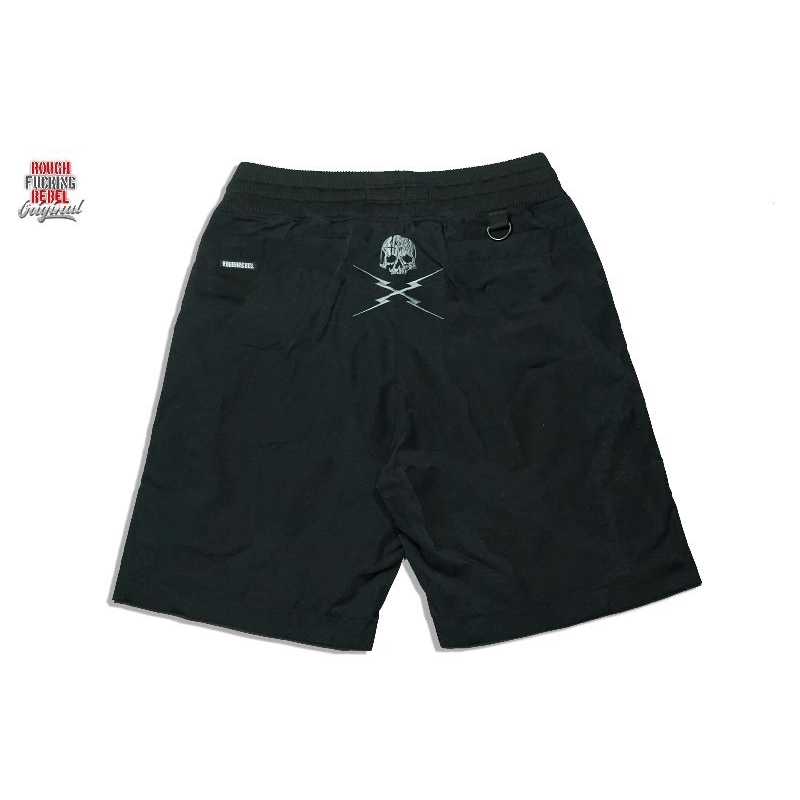 Black Short RR Fuck Hostile - RoughandRebel Official Store