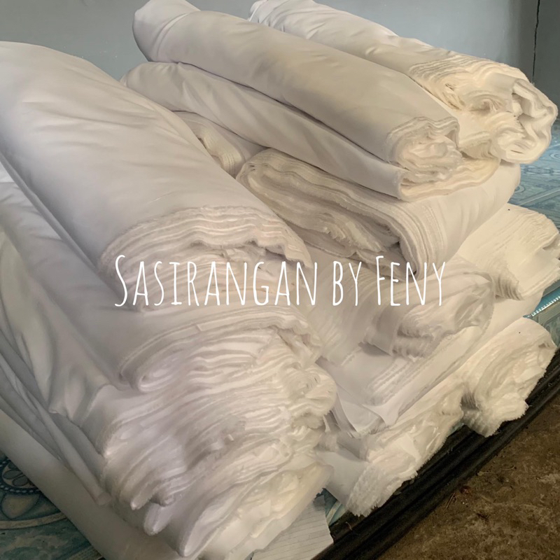 KATUN ผ้าคอตตอนผ้าซาตินสีขาวล้วน Raw | ผ้าดิบศศิโรนัน
