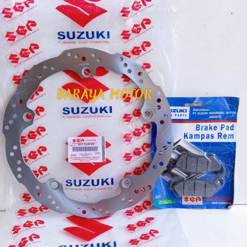 จานดิสหน้า+ดิสแพด Suzuki Satria Fu 150 Fi ฉีด GSX 150 ORI SUNSTAR