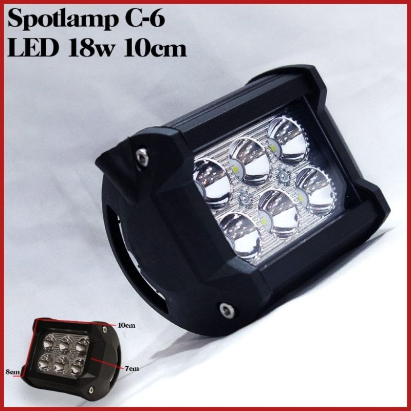 ไฟตัดหมอก Spot Lamp C 6 Led 18W Motorcycle Car